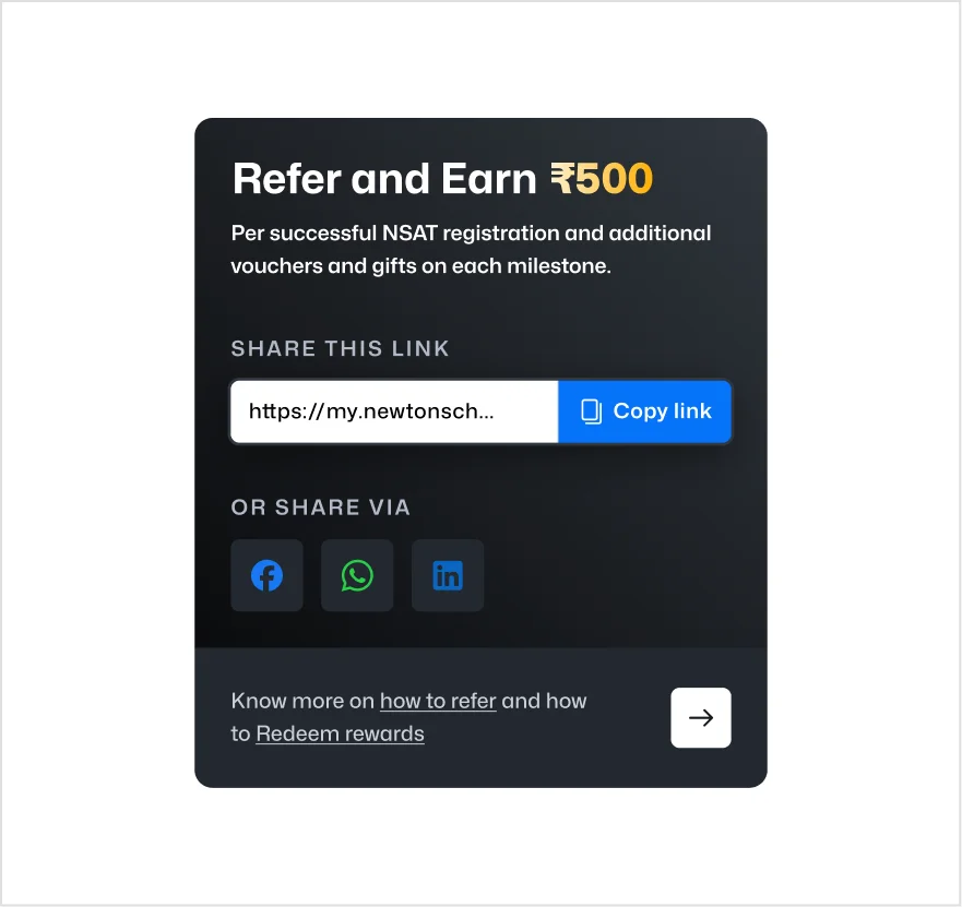 Refer and earn 500 rupees card